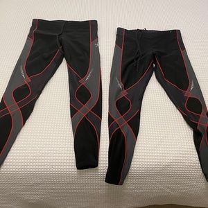 (2) Pairs of Mens CW-X INSULATOR STABILYX TIGHTS / leggings - Medium